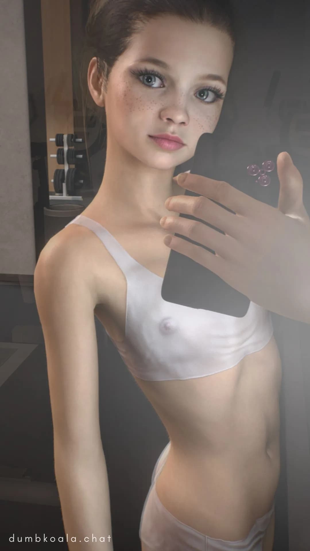 If you can help me work up a sweat, maybe I'll send you some sexy gym selfies!
https://dumbkoala.chat
